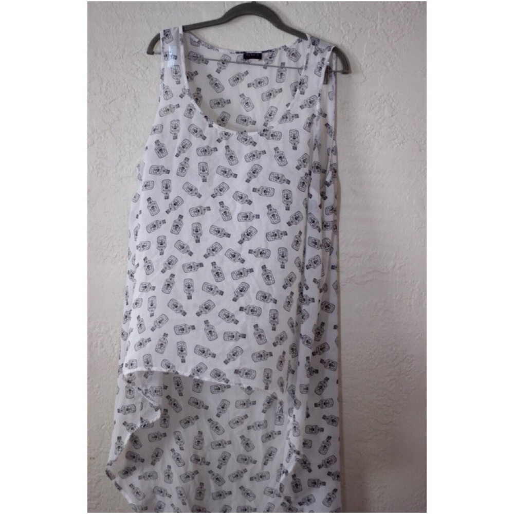 High low sheet sleeveless top from Torrid